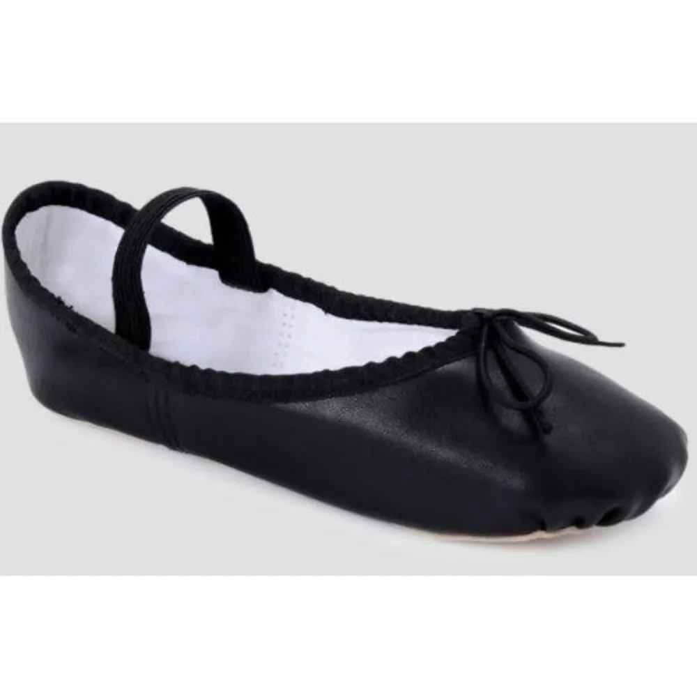 Pre-Owned Dance Ballet Shoes Freestyle Big Kid 2M Leather Full Sole